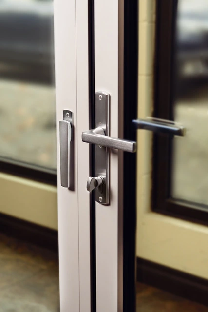 Lever Handle with Deadbolt for Folding Doors